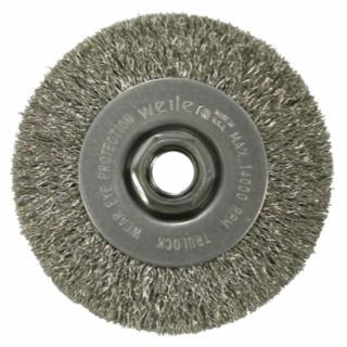 WIRE WHEEL 4"CRIMPED 5/8"ARB 13081 WEIL. 