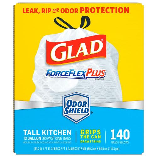 CAN LINER GLAD 13GAL CINCH 120CT F8