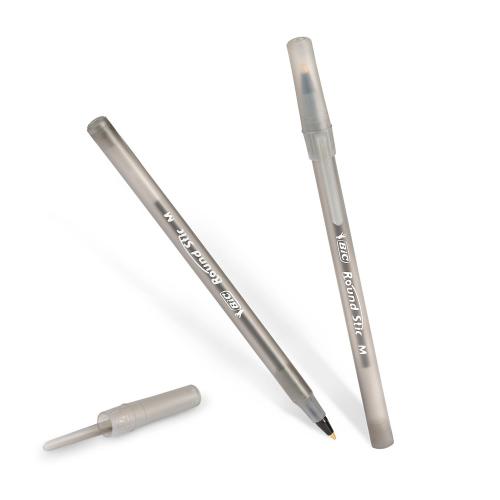 PENS  BIC ROUND STIC BLACK 96EA/PK