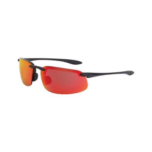 GLASSES  SAFETY ES4 BLK FRM RED MIRROR LENS