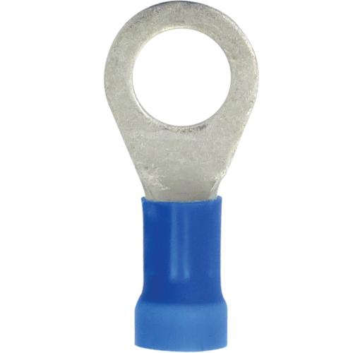 CONNECTOR  STUD RING 1/4" BLUE 16-14 