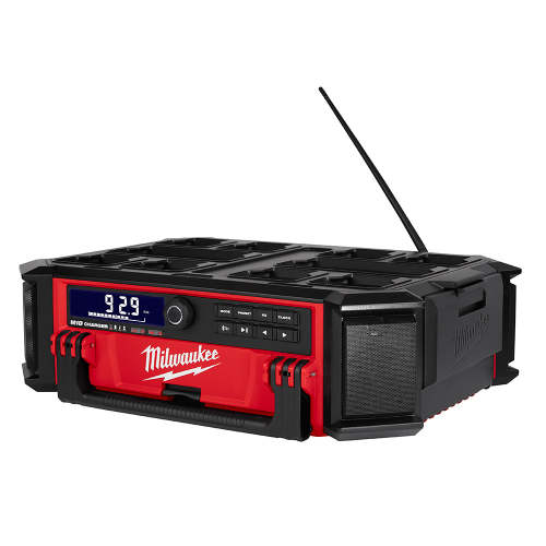 Milwaukee M18 PACKOUT 2950-20 Jobsite Charger Radio, Tool Only, 18 V, 5 Ah, 18-Channel, Bluetooth 4.2