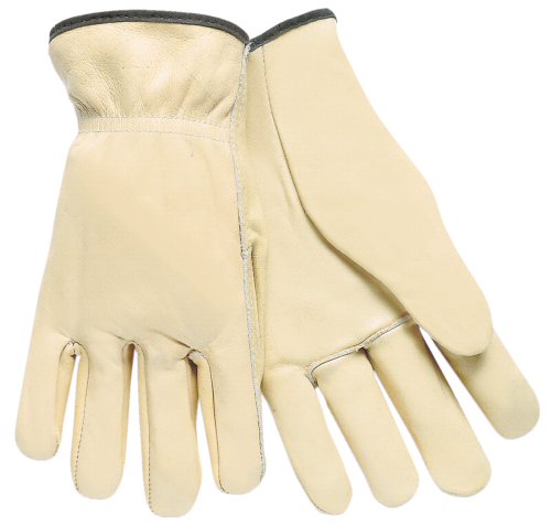 GLOVES LEATHER DRIVERS YELLOW CUFF
