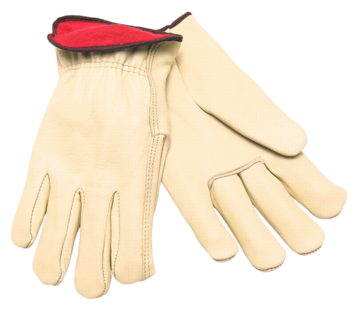 GLOVES LEATHER LINED MED GREEN TRIM 3250M DRIVERS