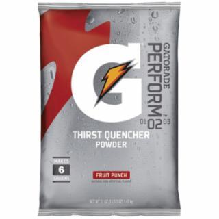 Gatorade 33690 Thirst Quencher Instant Powder Sports Drink Mix, Powder, Fruit Punch Flavor, 51 oz Pack