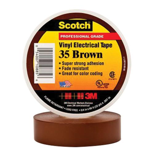 TAPE  ELECTRIC BROWN #35 3/4X66' 3M 