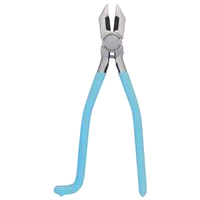 Channellock 350S Iron Workers Pliers, 8-3/4 in OAL, Blue Handle, Ergonomic Handle, 1.06 in W Jaw, 1.28 in L Jaw