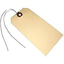 TAG MANILA W/WIRES 1000/BX 100/BDL 