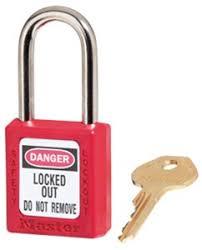 PADLOCK  MASTER 410RED RED LOCKOUT 