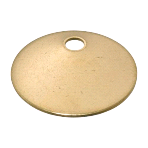 TAG BRASS 1-1/4" DIA. 41842 100/BAG 