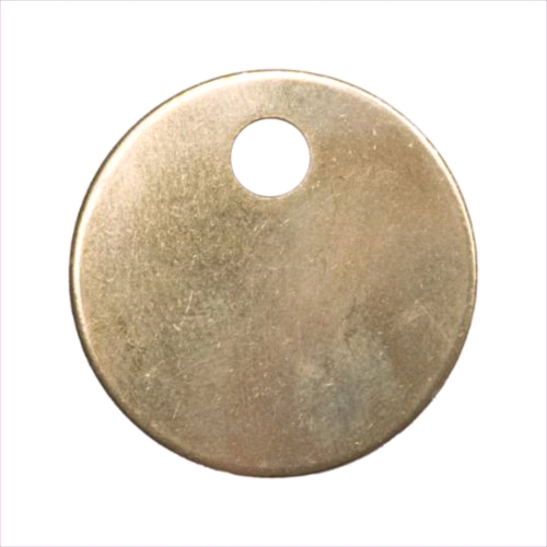 TAG BRASS 1-1/2" DIA. 41857 100/BAG 