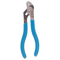 Channellock 424 Tongue and Groove Pliers, 4-1/2 in OAL, 1/2 in Jaw Opening, Blue Handle, Cushion Grip Handle