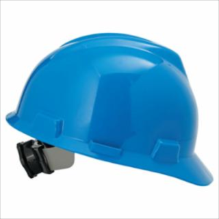 HARD HAT MSA V-GD W/RAT BLUE 475359 