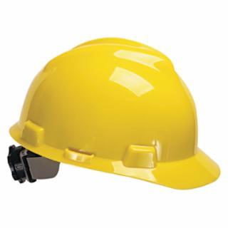 HARD HAT MSA V-GD W/RAT YELLOW 475360 