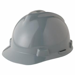 HARD HAT MSA V-GD W/RAT GRAY 475364 