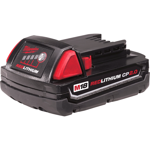 Milwaukee M18 REDLITHIUM 48-11-1820 Rechargeable Battery Pack, 18 V Battery, 2 Ah, 1 hr Charging