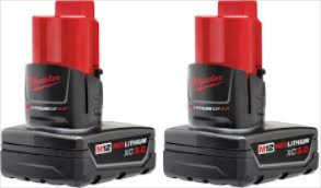 BATTERY  M12 XC 2PK MILWAUKEE