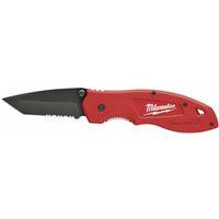 Milwaukee FASTBACK Series 48-22-1530 Utility Knife, 3 in L Blade, Stainless Steel Blade, Contour-Grip Handle, Red Handle