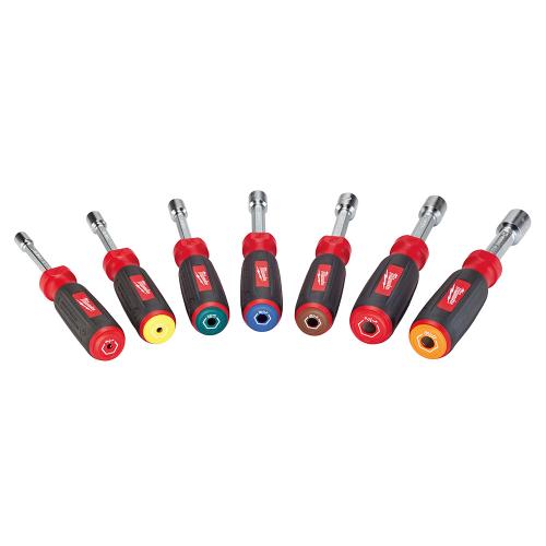 NUTDRIVER SET  HOLLOW CORE 7PC MILWAUKEE