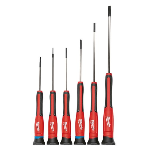 SCREWDRIVER SET  6PC PRECISION W/ CASE MILWAUKEE