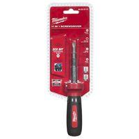 Milwaukee 48-22-2760 Screwdriver, 3/16, 1/4, 5/16, 3/8 in Drive, 10 in OAL, Rubber Handle, Tri-Lobular Handle