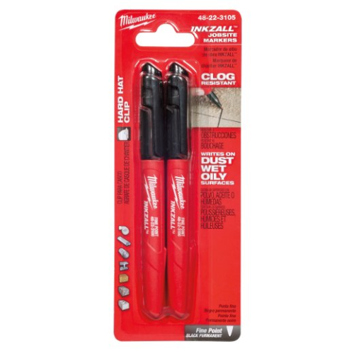 MARKER  2PK INKZALL FINE POINT BLACK MILWAUKEE