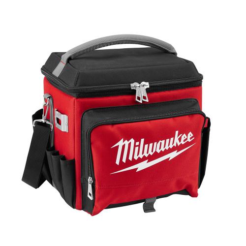 Milwaukee 48-22-8250 Jobsite Cooler, 13.77 in W, 11.1 in D, 14.96 in H, 8-Pocket, Fabric, Red