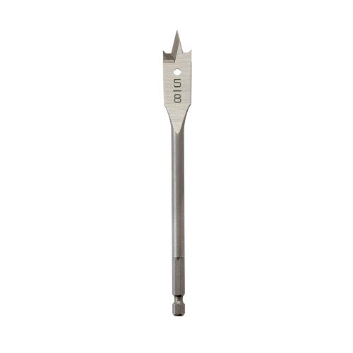 Milwaukee 48-27-0621 Boring Bit, 5/8 in Dia, 6 in OAL, Flat Flute, 1/4 in Dia Shank, Hex Shank