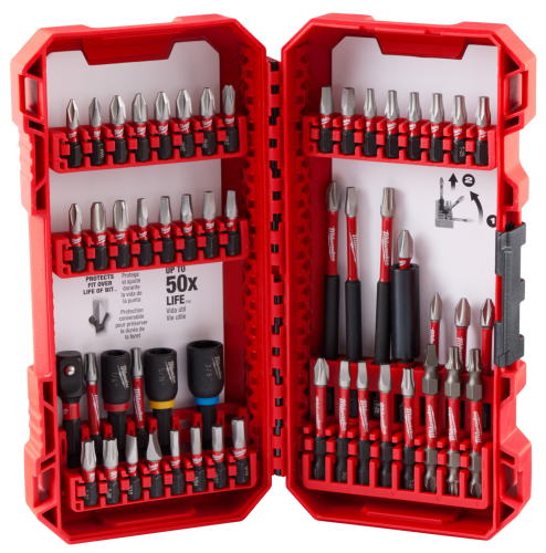Milwaukee SHOCKWAVE Impact Duty 48-32-4010 Driver Bit Set, 54-Piece, All-Purpose, Steel