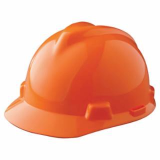 HARD HAT MSA V-GD W/RAT HV ORANGE 488146 