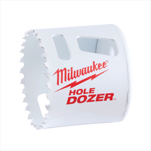 Milwaukee Hole Dozer 49-56-0173 Hole Saw, 3 in Dia, 1-5/8 in D Cutting, 5/8-18 Arbor, Bi-Metal Cutting Edge