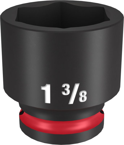 SOCKET  1/2" DRIVE 1-3/8" STANDARD 6 POINT SHOCKWAVE IMPACT SOCKET