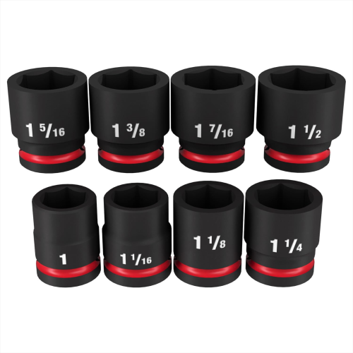 Milwaukee 49-66-7017 SHOCKWAVE Impact Duty Series Socket Set, Includes: 1-1/2 in Standard SAE Sockets and Storage Case
