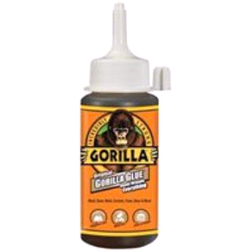 Gorilla 5000408 Glue, Brown, 4 oz Bottle
