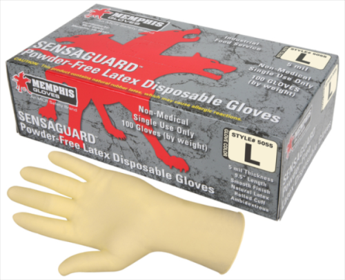 GLOVE LATEX POW.FREE SM 100/BX 5055S