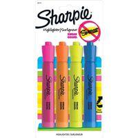HIGHLIGHTERS  ASSORTED INK COLORS CHISEL TIP 5/PK