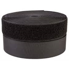 VELCRO  2" BLACK LOOP 25 YD/RL