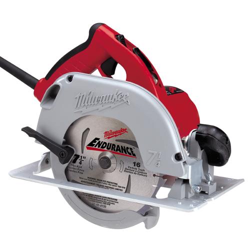Milwaukee 6390-21 Circular Saw, 15 A, 7-1/4 in Dia Blade, 50 deg Bevel, 5/8 in Arbor
