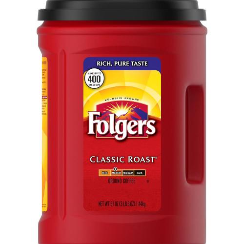 COFFEE  FOLGERS REG. 6/43.5oz CLASSIC