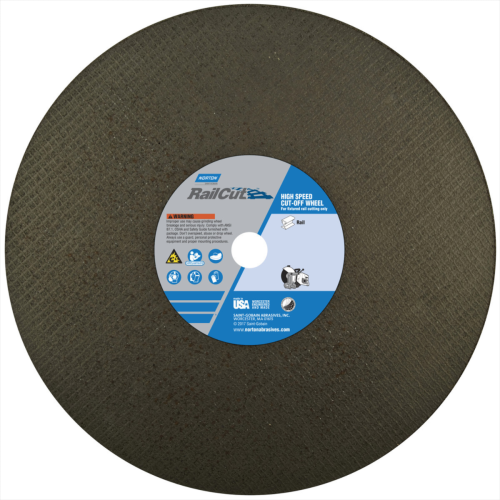BLADE  NORTON ZIRCONIA RAIL CUT 16 X .125 1" ARBOR CUT OFF ABRASIVE 10/PK