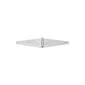 National Hardware N128-157 Strap Hinge, 3.08 in H Door Leaf, 7.7 in, 0.11 in Thick Leaf, 7.7 in H Frame Leaf, 15.39 in