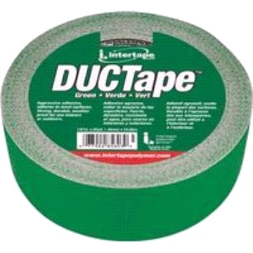 IPG 20C-GR2 Duct Tape, 60 yd L, 1.88 in W, Cloth Backing, Green