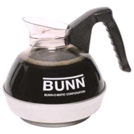 DECANTER  COFFEE BUNN COMMERCIAL 12-CUP REG BLK HDL.