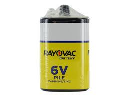 BATTERY  RAYOVAC 6 VOLT HVY DUTY 944C  SPRING TOP 4/CS