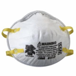 RESPIRATOR PAPER 8210 20/BX 160/CS N95 