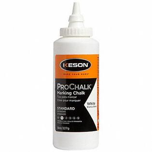 CHALK  REFILL WHITE 8OZ KESON