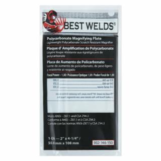 WELDING LENS MAGNIFIER 1.5 2"X4-1/4"POLY 
