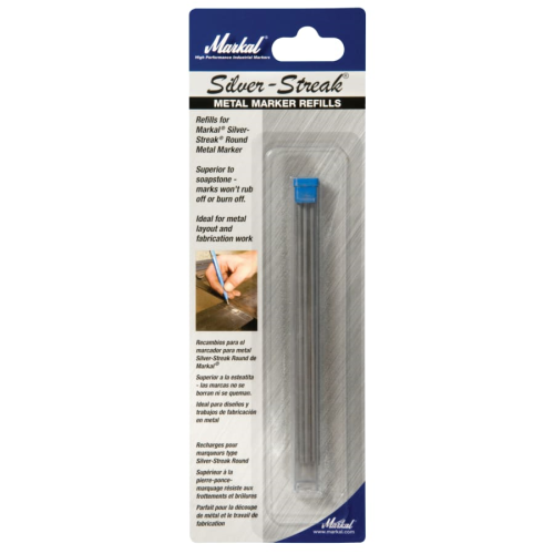 REFILL  SILVER STREAK METAL MARKER 1/8" 6/CD