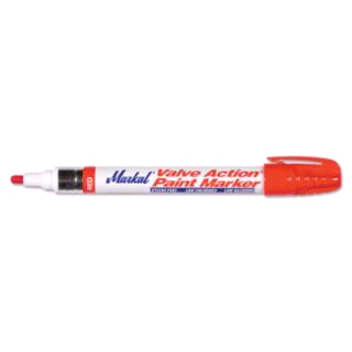 MARKER  VALVE ACTION PAINT RED 96822 48/cs 12/bx