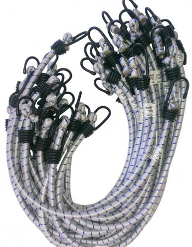 STRETCH CORD 18"W/HOOKS BC-18WHT BUNGEE 